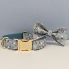 Flower Personalized Dog Collar, Leash & Harness Set