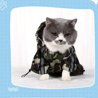 Reflective Large Dog Raincoat – Waterproof Camouflage Hooded Jumpsuit for Outdoor Protection