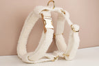 Wedding Handmade Knitted Personalized Dog Collar, Leash & Harness Set
