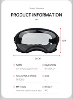 Color-Changing Dog Sunglasses – UV-Resistant Goggles for Outdoor Protection