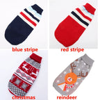 Winter Knitted Dog Sweater – Warm Striped Pullover for Small to Large Dogs