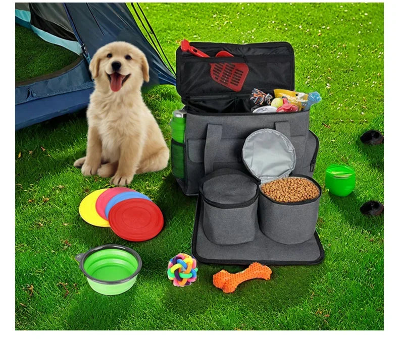 Multifunctional Dog Travel Bag – Durable, Spacious & Easy to Organize