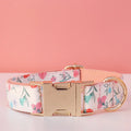Floral Print Collar Leash Set