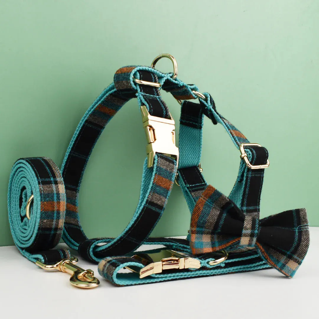 Plaid Emerald Fog Set