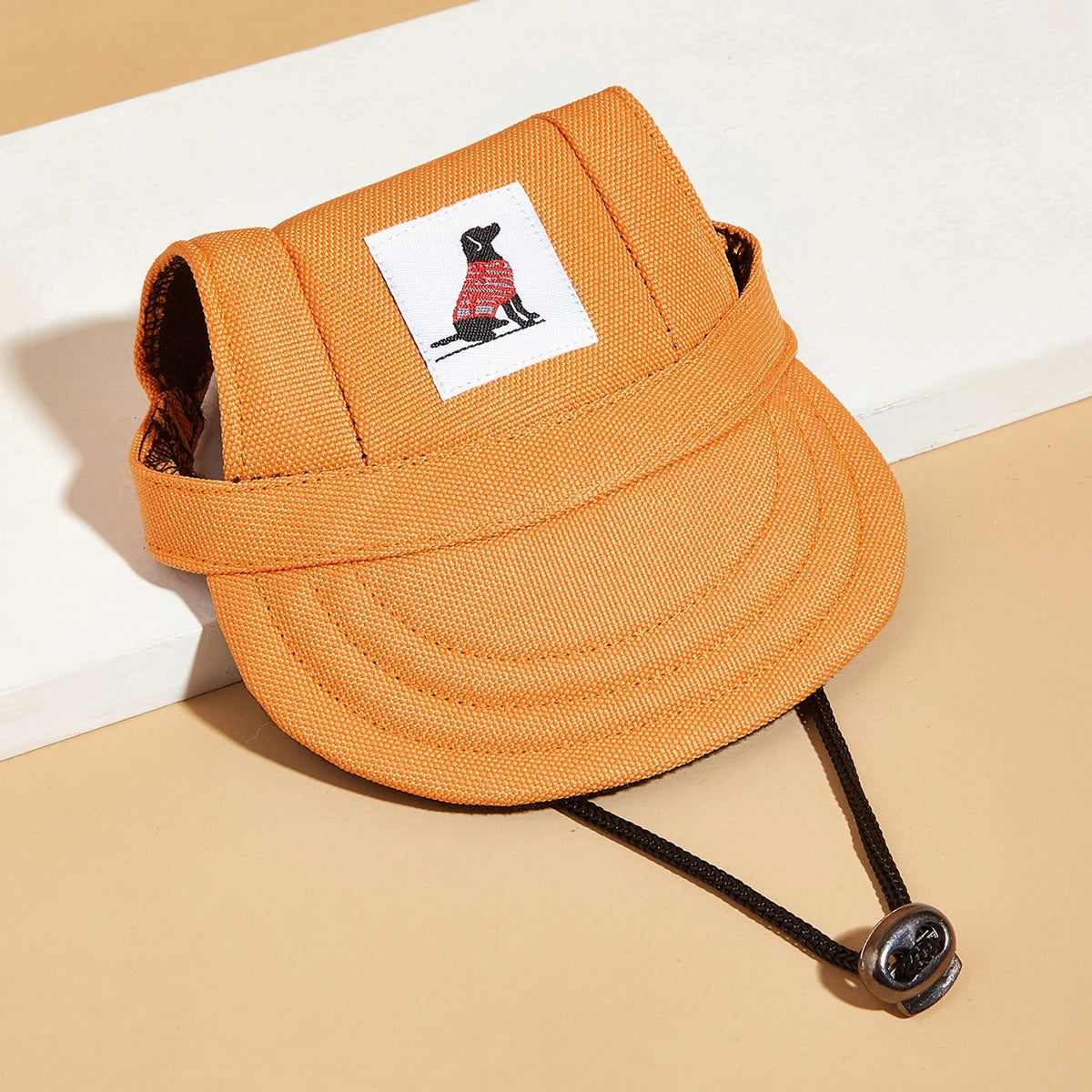 Dog Sun Hat – Adjustable Canvas Baseball Cap for Small & Medium Dogs