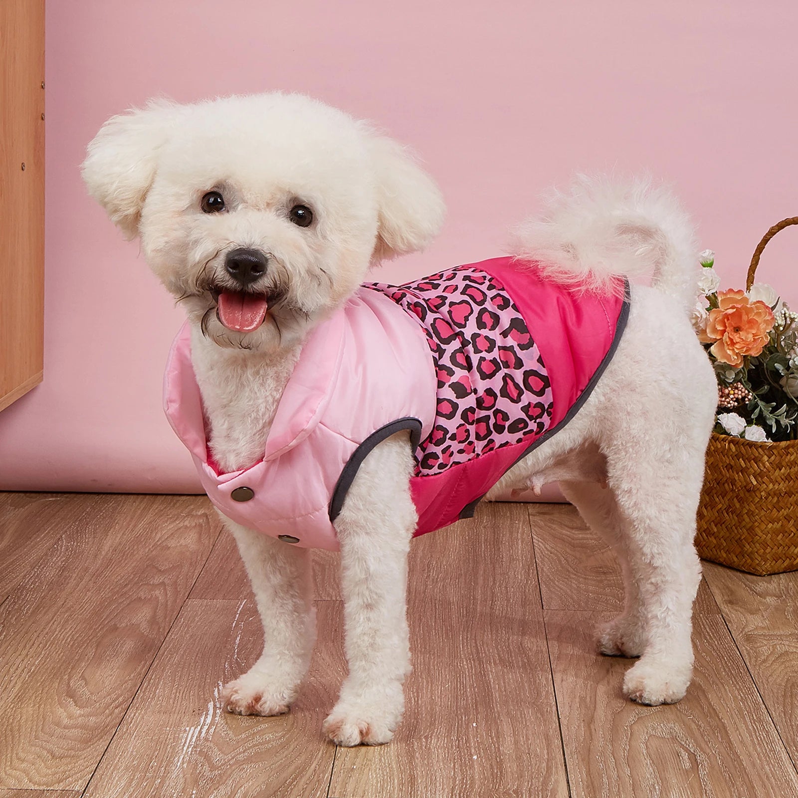 Winter Dog Vest Coat – Windproof Double-Layer Fleece Jacket for Small & Medium Dogs