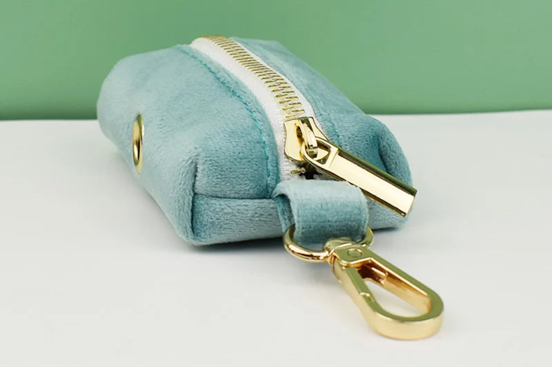 Green Velvet Personalized Dog Collar, Leash & Harness Set