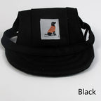 Dog Sun Hat – Adjustable Canvas Baseball Cap for Small & Medium Dogs