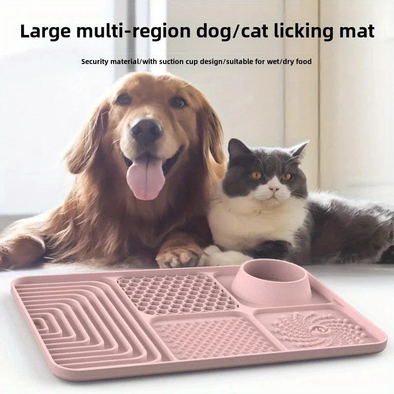 Dog Licking Pad – Slow Feeder & Calming Suction Mat for Dogs and Cats