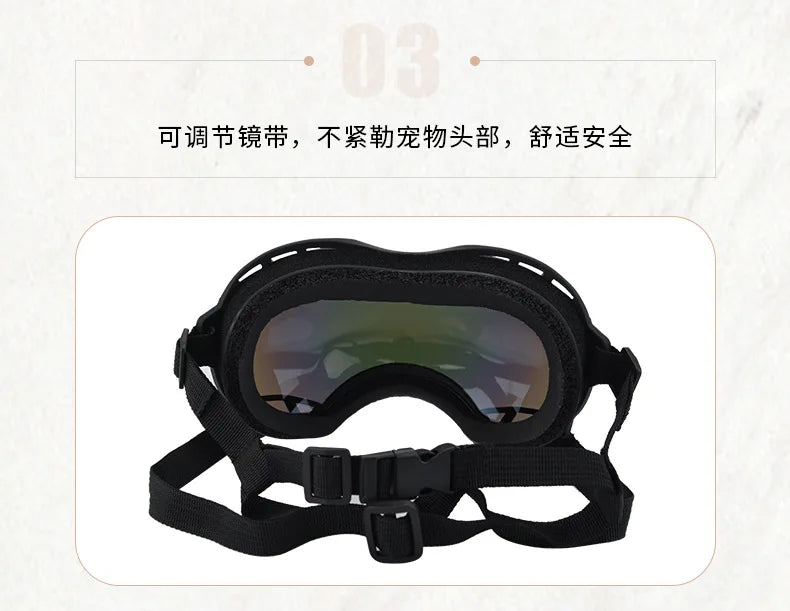 Large Dog Goggles – Windproof, Waterproof Tactical Sunglasses for Outdoor Protection