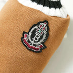 Winter Knit Dog Sweater – College Style V-Neck Warm Pet Vest for Small Dogs