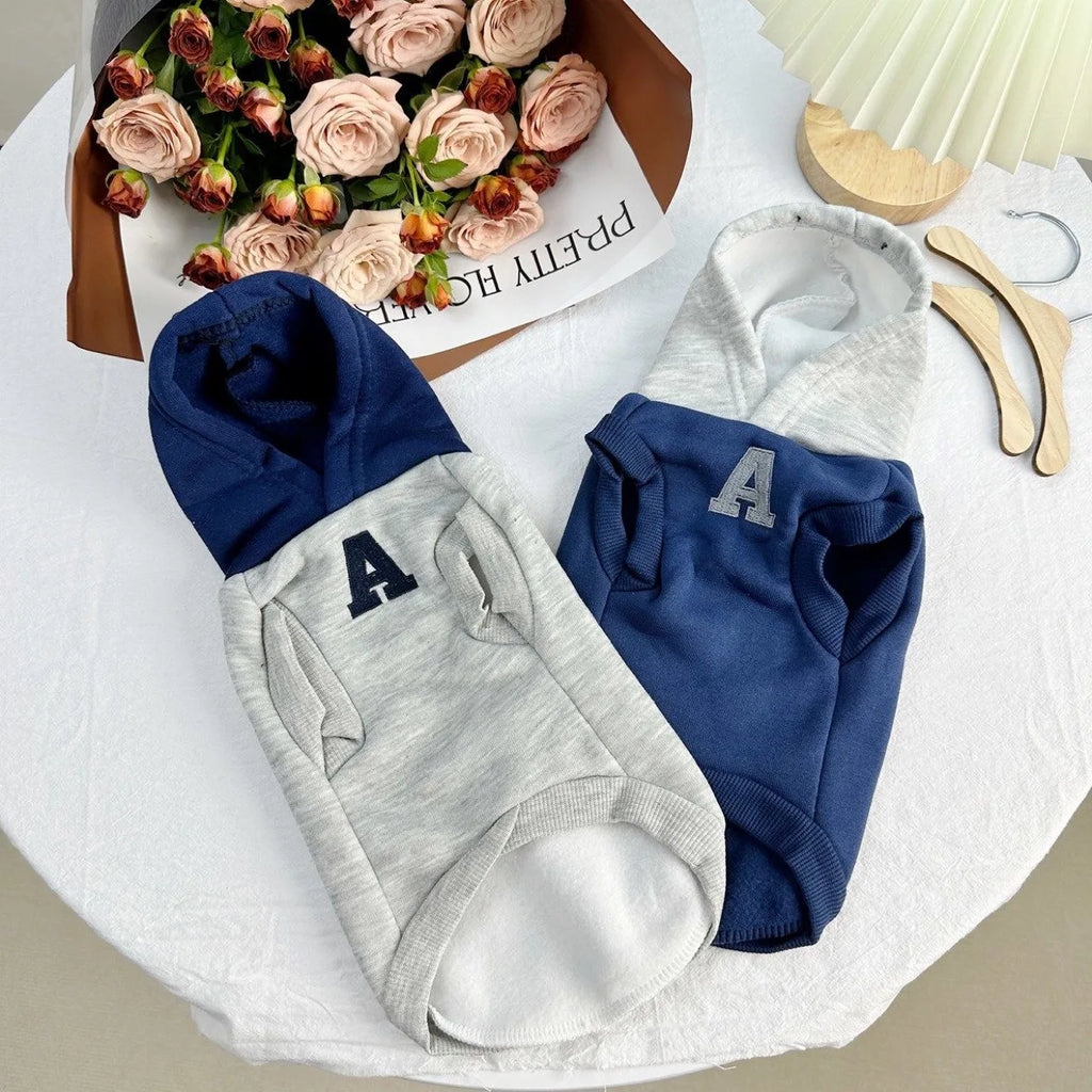 Winter Warm Dog Hoodie – Soft Polyester Pullover for Small & Medium Dogs