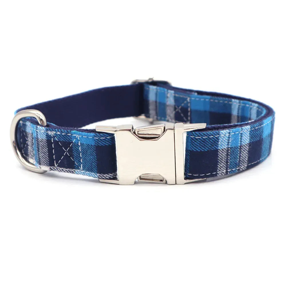 DDPaws  Designed Navy Tartan Set [Made-to-Order]