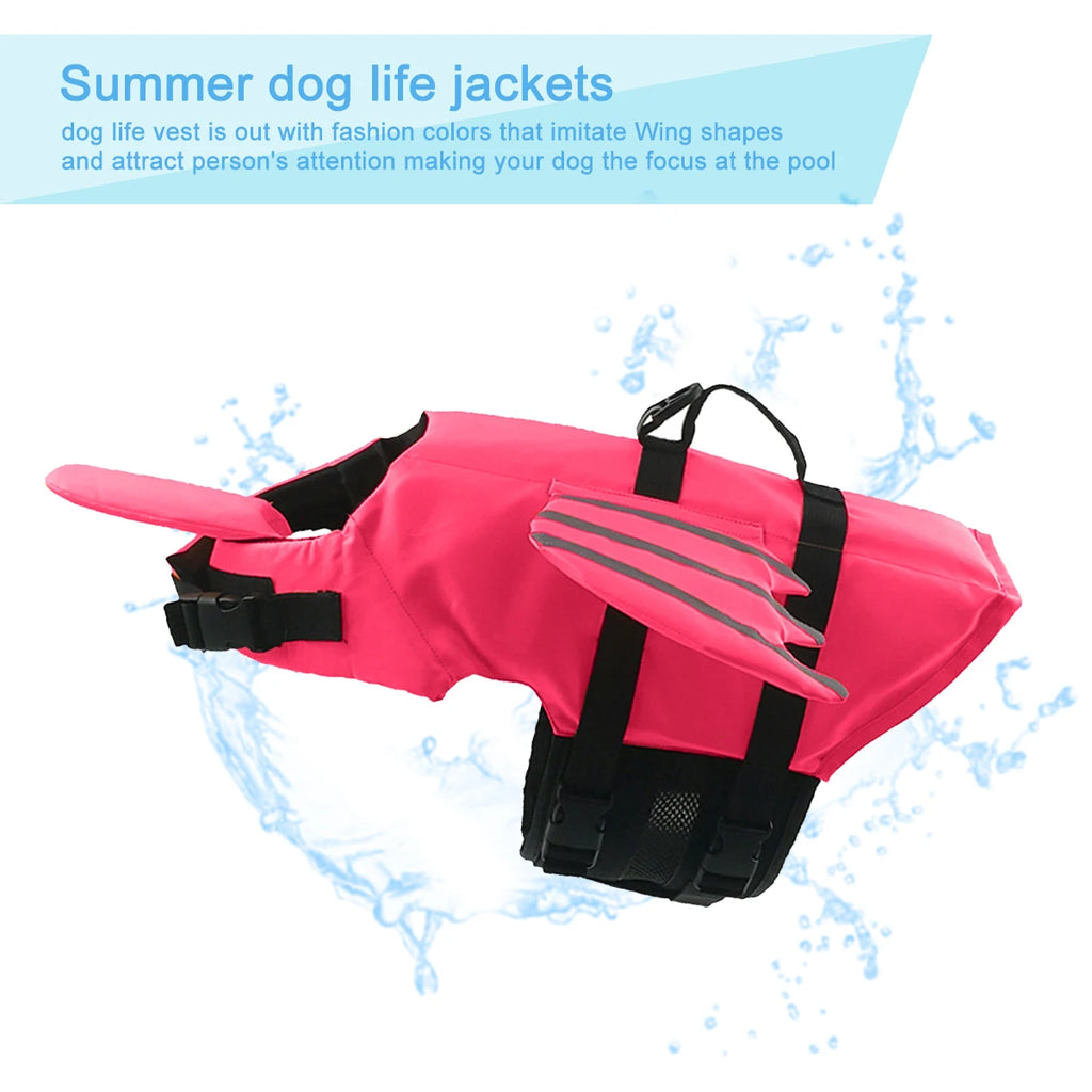 Dog Life Jacket – High Buoyancy Safety Vest with Adjustable Straps and Rescue Handle