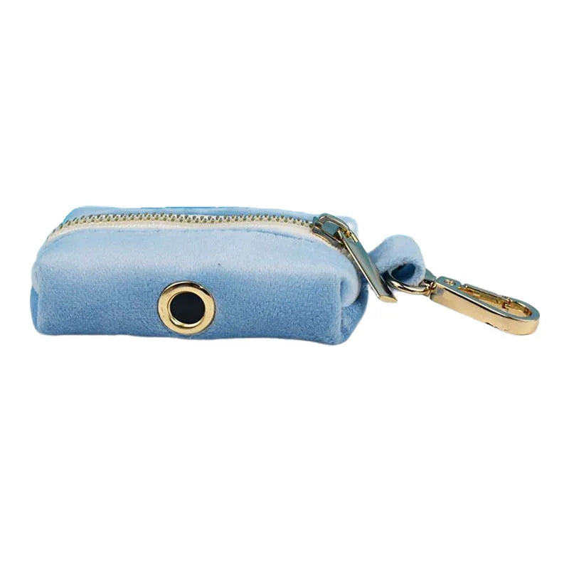 Blue Velvet Personalized Dog Collar, Leash & Harness Set