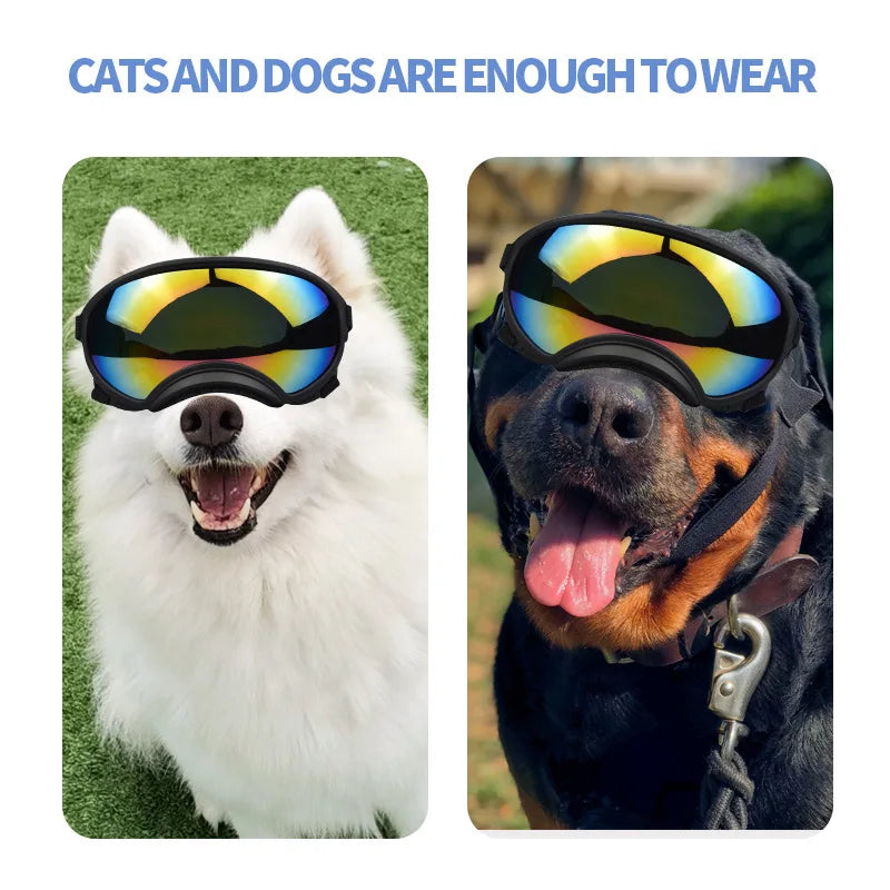 Dog Tactical Goggles – UV-Proof, Waterproof Sunglasses for Medium & Large Dogs