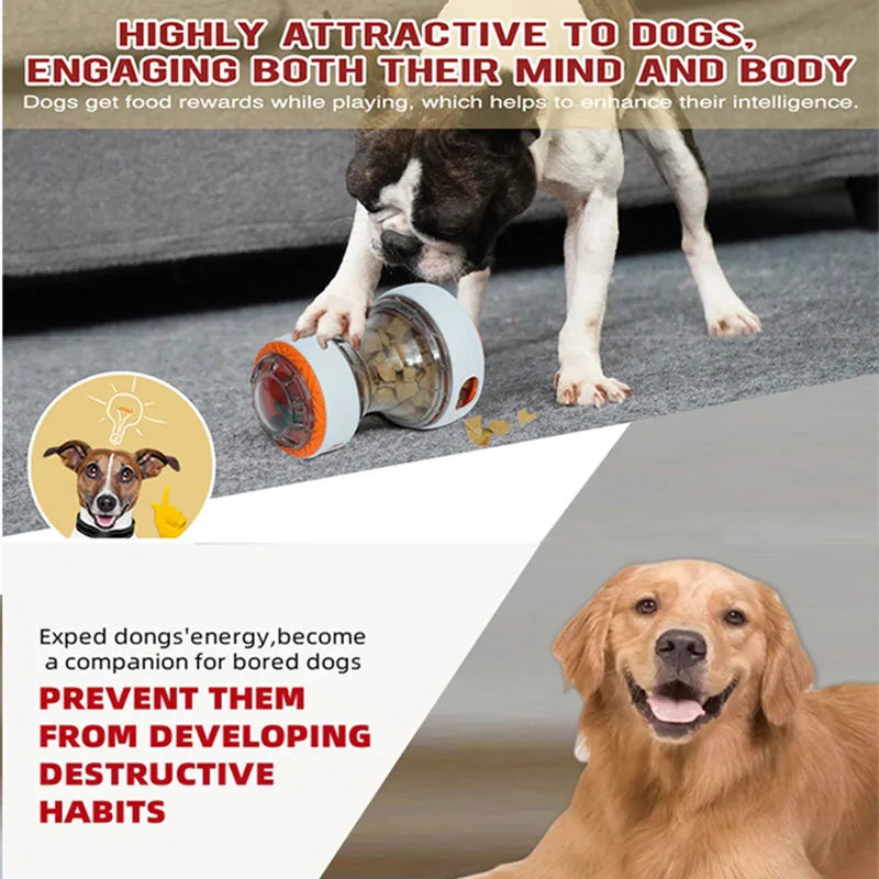 Interactive Treat Dispensing Ball – Adjustable Food Dispenser Toy for Dogs & Cats