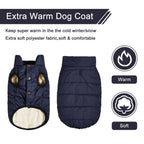 Winter Fleece Dog Jacket – Warm, Cold-Proof Coat for Small, Medium & Large Dogs