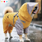 Waterproof Hooded Dog Raincoat – Lightweight Reflective Jacket for All Breed