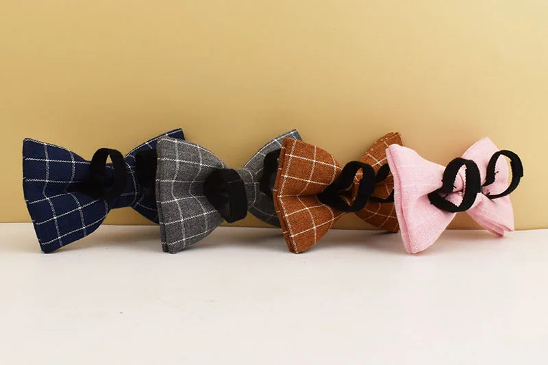 Personalized Plaid Dog Collar Leash Set