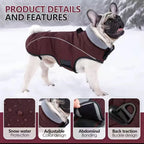 Waterproof Warm Dog Winter Jacket – Reflective Outdoor Cotton Coat for Medium & Large Dogs