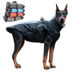 Waterproof Winter Dog Coat with Harness – Warm Jacket for Large Dogs