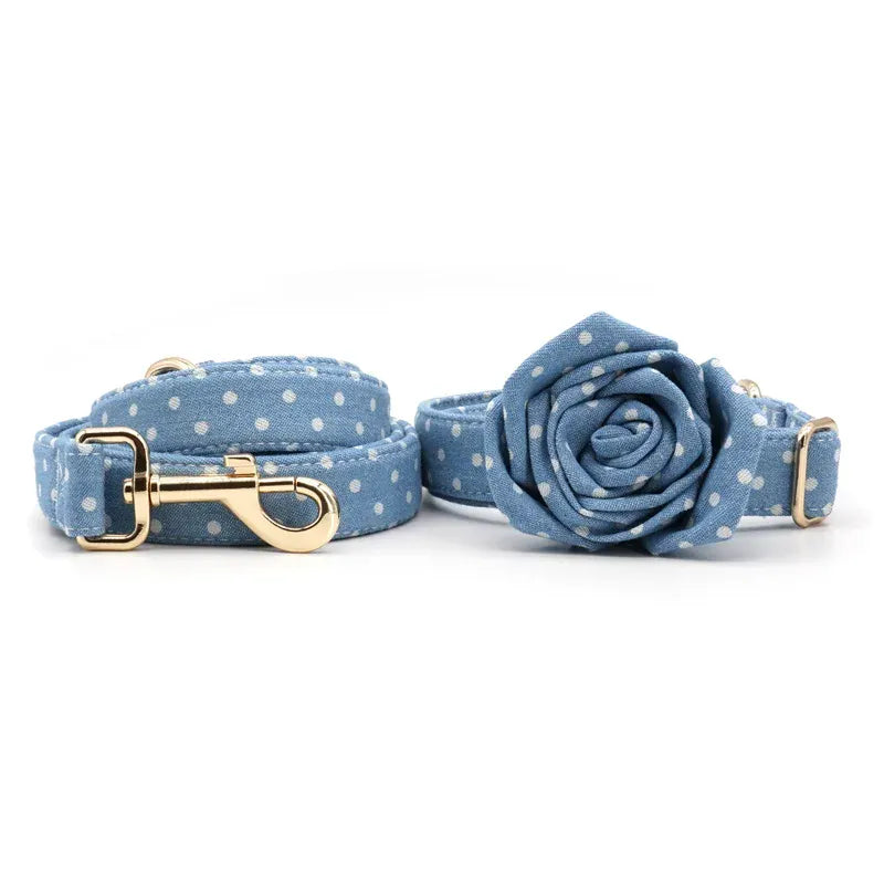 DDPaws  Designed Blue Denim Plaid Set [Made-to-Order]