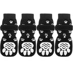 Anti-Slip Dog Socks with Adjustable Straps – 4Pcs Set for Indoor Paw Protection