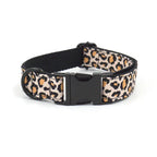 DDPaws Collar / XS Brown Leopard Velvet Set