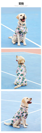 Hawaiian Beach Dog T-Shirt – Lightweight Summer Outfit for Small Dogs & Cats