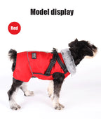Winter Dog Jacket with Harness – Waterproof, Windproof Coat for Small & Medium Dogs