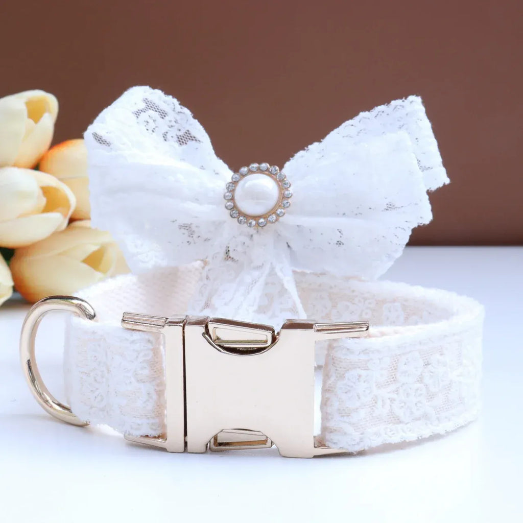 Luxury Pearl Lace Floral Set