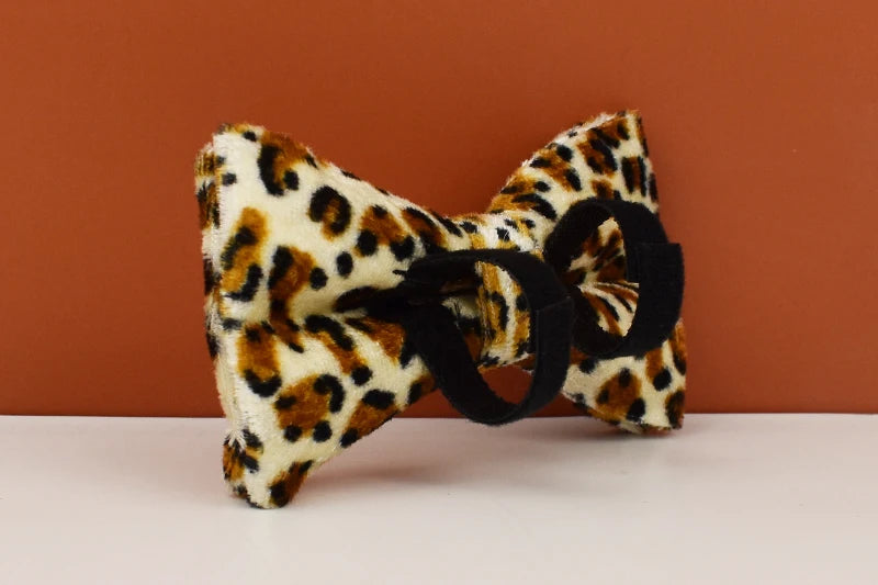 Customized Designer Logo Leopard Personalized Dog Collar, Leash & Harness Set