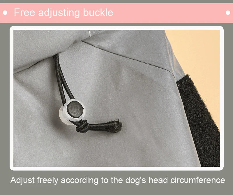 Reflective Waterproof Dog Raincoat – Lightweight Hooded Jacket for Medium & Large Dogs