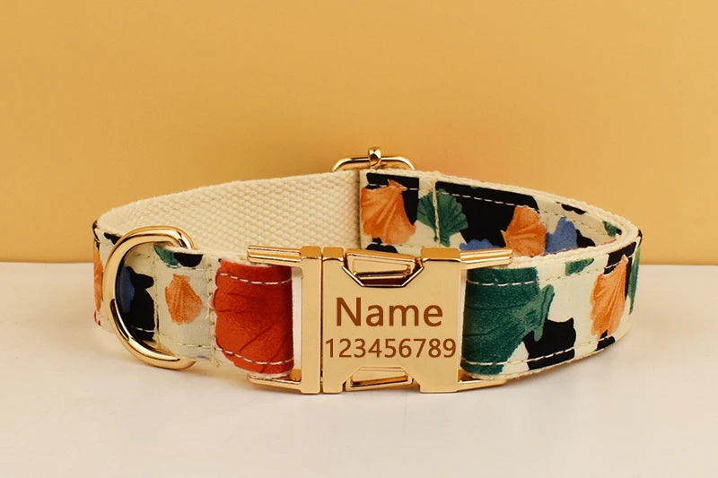Personalized Dog Collar, Leash & Harness Set