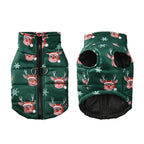 Christmas Dog Jacket – Waterproof & Warm Holiday Coat with D-Ring for Small & Medium Pets