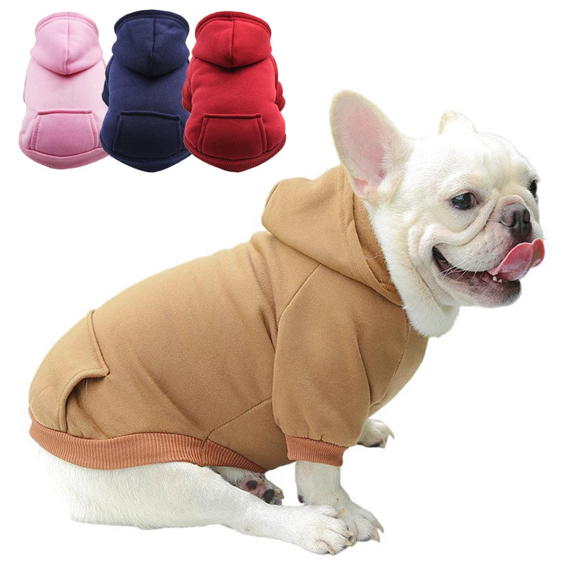 Cozy Winter Dog Hoodie – Warm Hooded Jacket for Small & Medium Dogs