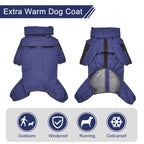 Waterproof Winter Dog Jacket – Fleece-Lined, Windproof Coat for Medium & Large Dogs