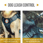 Tactical Dog Harness – Adjustable No-Pull Service Vest with Handle & Hook-and-Loop Panels