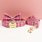 Rose Pink Plaid Set