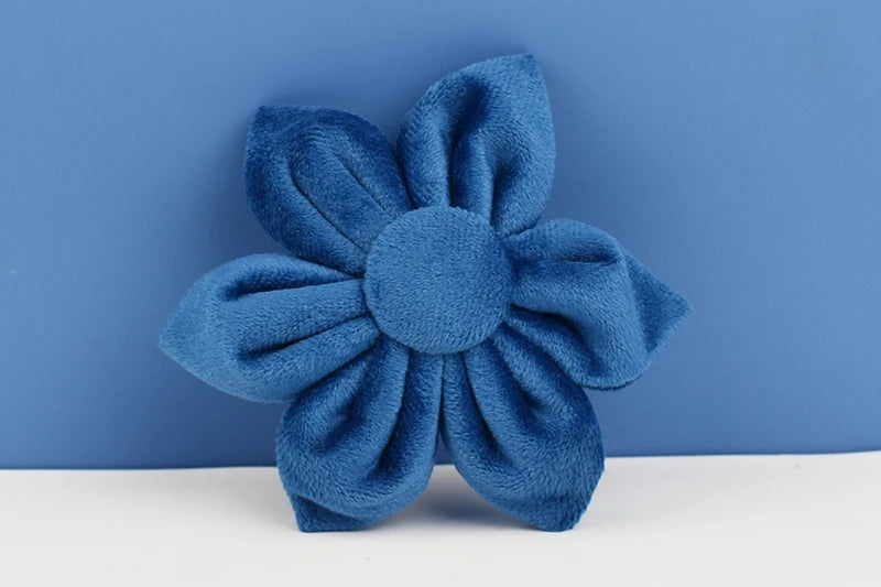 Blue Velvet Personalized Dog Collar, Leash & Harness Set