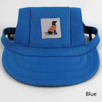 Dog Sun Hat – Adjustable Canvas Baseball Cap for Small & Medium Dogs