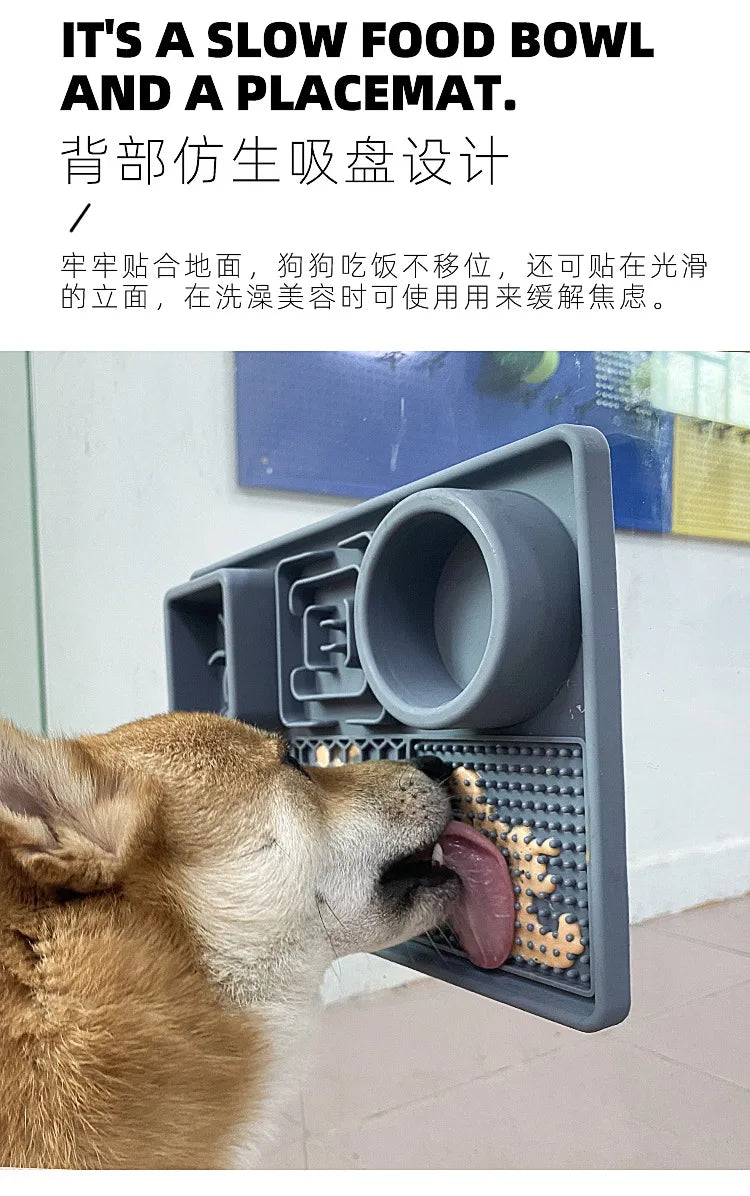 Dog Licking Pad – Slow Feeder & Calming Suction Mat for Dogs and Cats