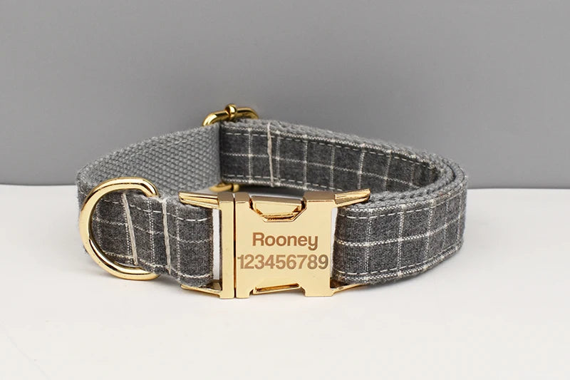 Personalized Dog Collar, Leash & Harness Set