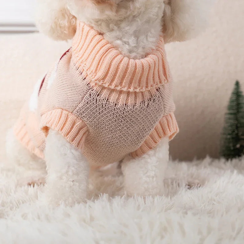 Christmas Dog Sweater – Warm Winter Knitwear for Small & Medium Pets