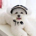 Summer Pet Sun Hat – Adjustable Lace Bow Cap for Dogs & Cats