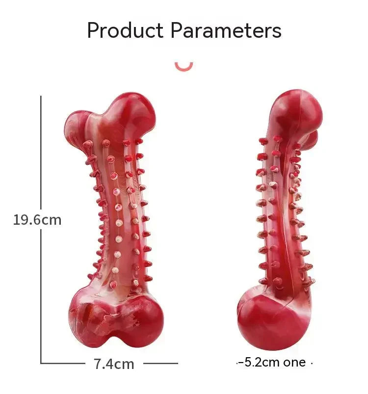 Natural Rubber Dog Bone – Durable Chew Toy for Teeth Cleaning & Training