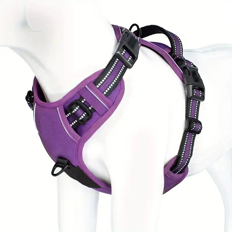Reflective No-Pull Dog Harness – Easy Walking Training Harness with Handle