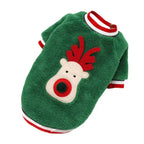 Christmas Dog Hoodie – Warm Winter Pet Costume with Santa & Elk Design