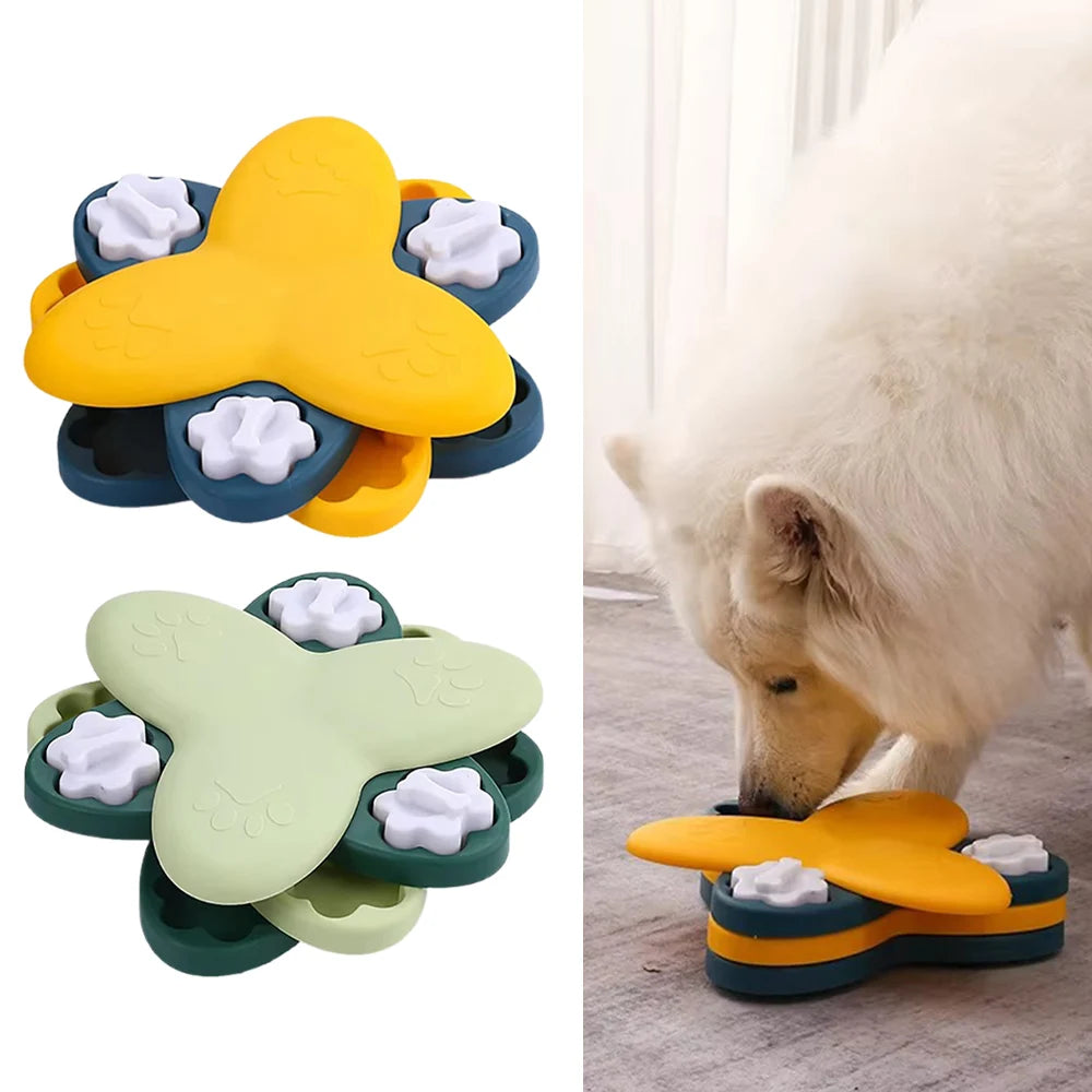 Interactive Dog Puzzle Feeder – Slow Feeding Treat Dispenser Toy for Dogs & Cats